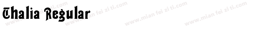 Thalia Regular字体转换